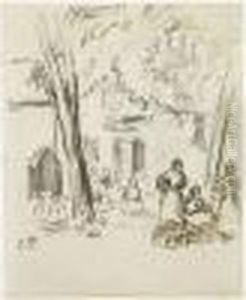 Marche A Gisors by Camille Pissarro