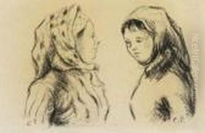 Deux Jeunes Paysannes by Camille Pissarro