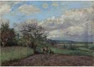 Paysage Avec Une Vachere