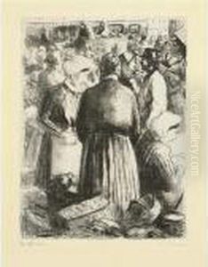 Marche A Pontoise (d. 147) by Camille Pissarro