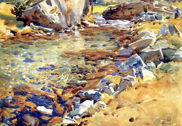 Brook among Rocks - view 1