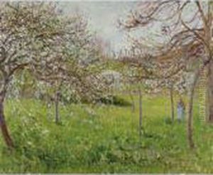 Pommes En Fleurs, Temps Gris, Eragny Pommes En Fleurs, Temps Gris, Eragny
