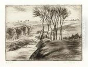 Paysage A Osny by Camille Pissarro
