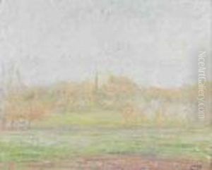 Brouillard A Eragny by Camille Pissarro