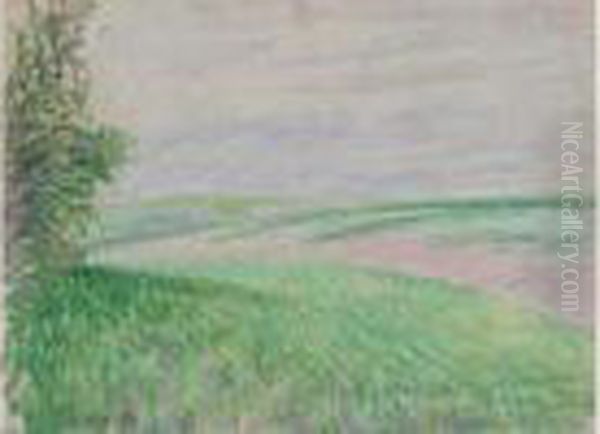 Les Coteaux Et Les Collines Autour D'eragny, Vers 1890 - view 1