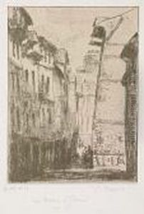 Rue Moliere, A Rouen by Camille Pissarro