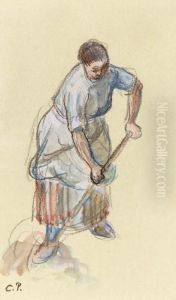 Paysanne by Camille Pissarro