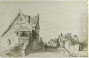 Rue De Village, La Roche-guyon by Camille Pissarro