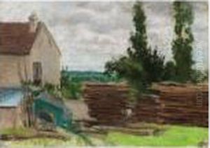 Louveciennes, Vue Sur Le Mont Valerien by Camille Pissarro