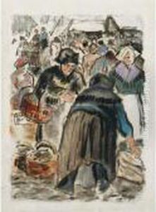 Le Marche by Camille Pissarro