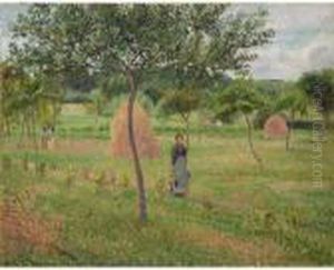 Meules De Foin Dans Le Pre, Eragny by Camille Pissarro