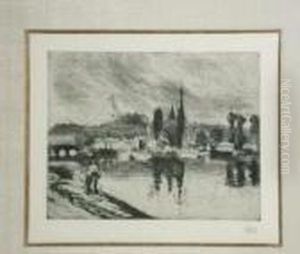 Vue De Rouen (delteil 50) by Camille Pissarro
