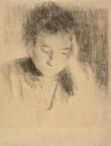 Portrait De Jeanne Pissarro by Camille Pissarro