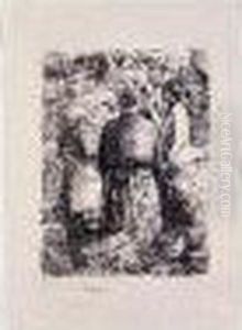 Le Marche A Pontoise by Camille Pissarro