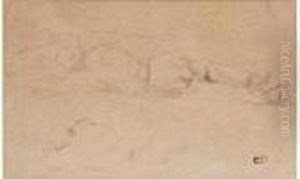 Etudes D'hommes Couches by Camille Pissarro