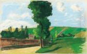 Paysage A Pontoise by Camille Pissarro