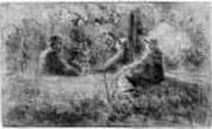Repos Du Dimanche Dans Les Bois. 1891. Repos Du Dimanche Dans Les Bois. 1891.