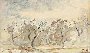 Arbres Dans La Campagne by Camille Pissarro