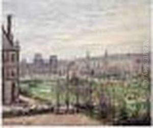Le Carrousel, Temps Gris by Camille Pissarro