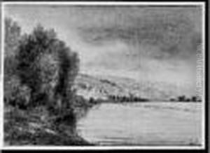 Bord De Seine by Camille Pissarro