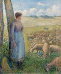 Bergere Et Moutons