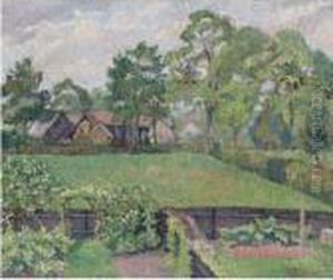 April Shower, Chipperfield by Lucien Pissarro