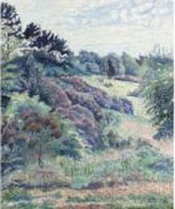 Rhododendrons, Hawkchurch by Lucien Pissarro