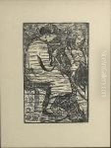 One Plate, From The Queen Of The Fishes by Lucien Pissarro