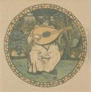 Die Lautenspielerin. Die Lautenspielerin.