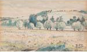 French Cornfield by Lucien Pissarro