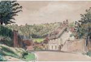 Country Cottages by Lucien Pissarro