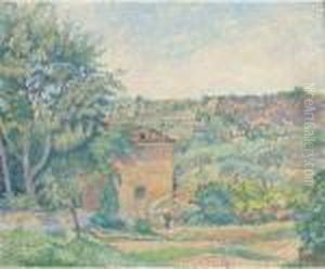 Le Lauron, Cotignac by Lucien Pissarro