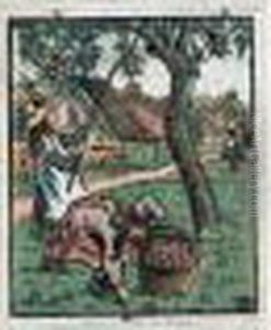 La Cueillette Des Pommes. 1891. by Lucien Pissarro