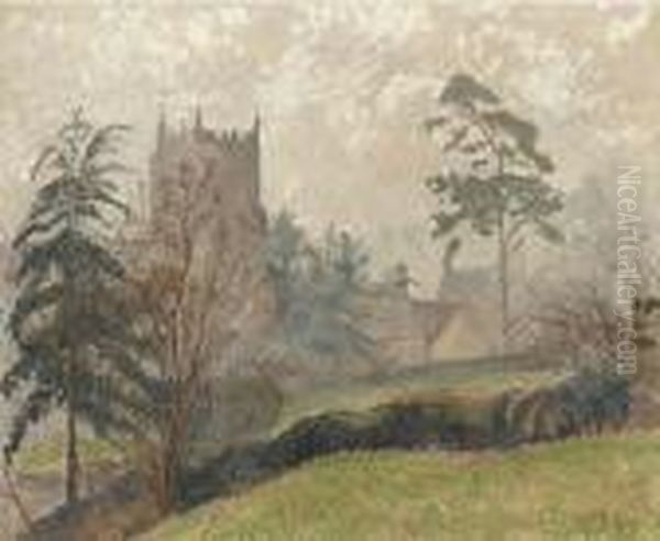 St Mary's Church In The Mist, East Knoyle - view 1