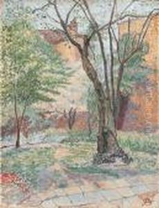 The Nut Tree by Lucien Pissarro