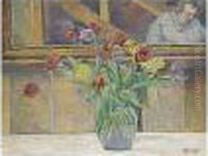 Tulips by Lucien Pissarro