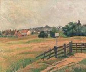 Rye From Cadborough Brickfield (sunny Morning) by Lucien Pissarro