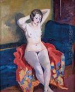 Modele Nu Assis by Ludovic Rodo Pissarro