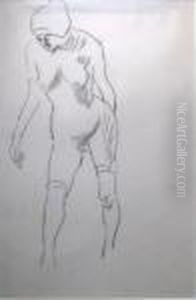 Nude Figure Study by Ludovic Rodo Pissarro