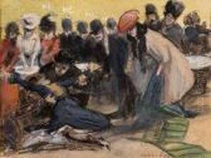 La Crise De Nerf Au Moulin De La Galette by Ludovic Rodo Pissarro