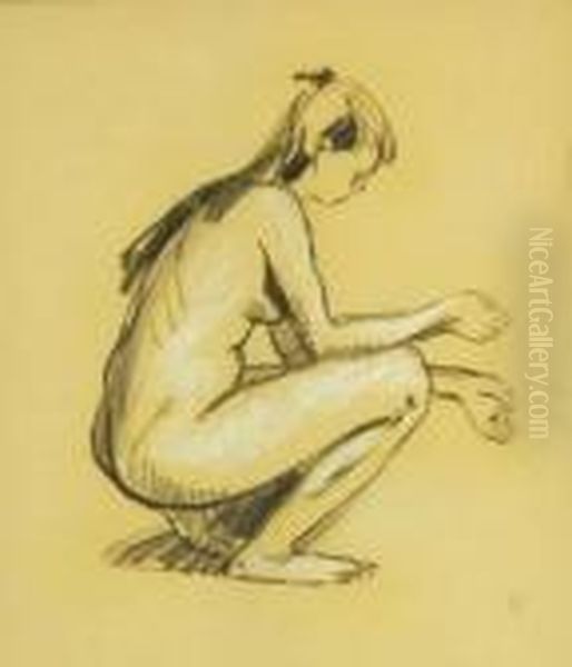 Femme Nue Accroupie - view 1