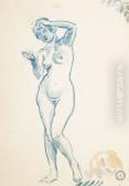 Standing Female Nude - view 1