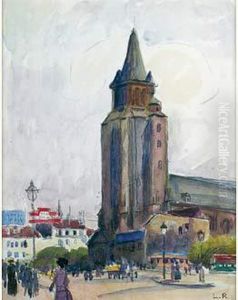 Saint-germain-des-pres by Ludovic Rodo Pissarro