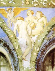 Three Nudes with Cupid