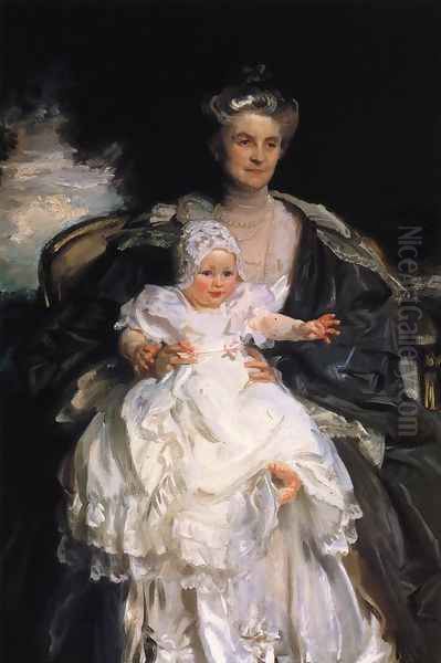 Mrs. Henry Phipps and Her Granson Winston - view 1