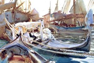 Sketching On The Giudecca by John Singer Sargent