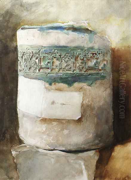 Persian Artifact With Faience Decoration - view 1