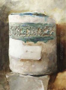 Persian Artifact With Faience Decoration