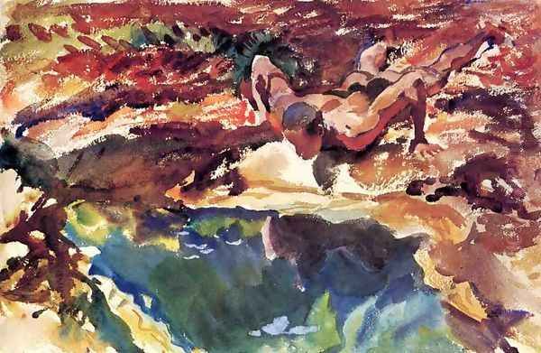 Figure and Pool - view 1
