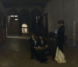 Venetian Bead Stringers by John Singer Sargent